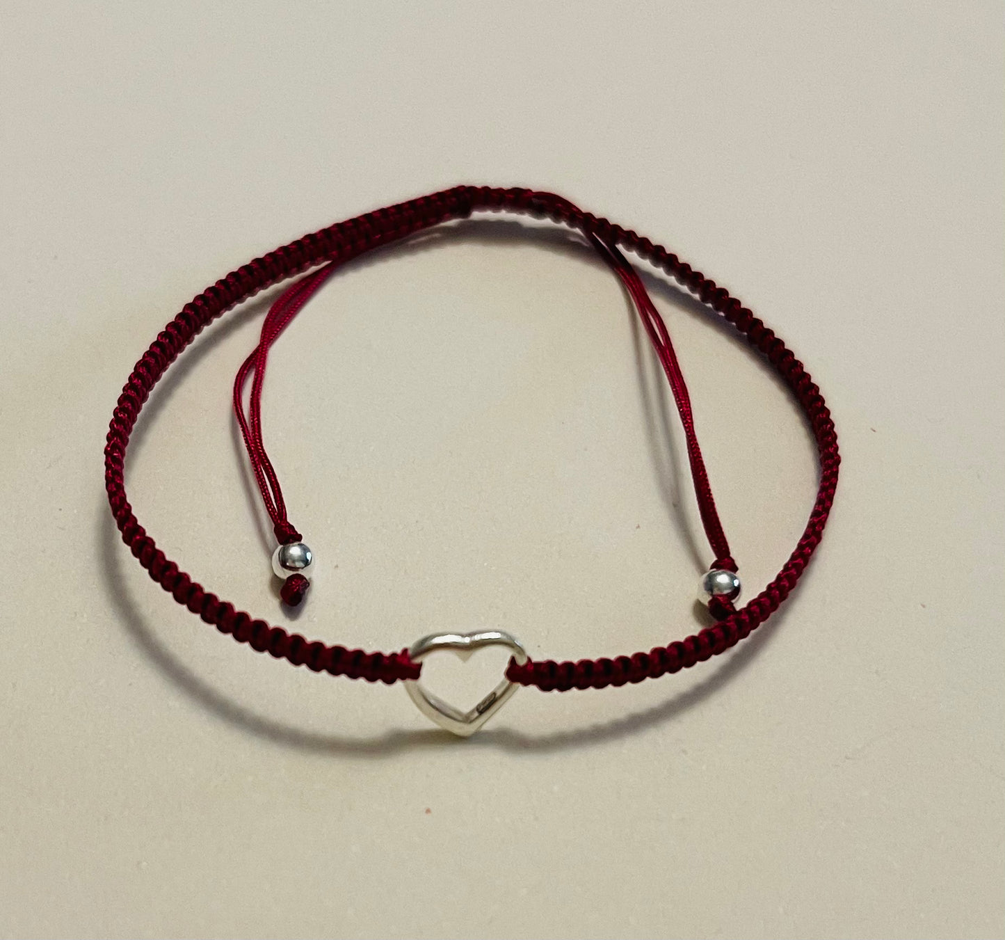 Braided Open Heart Bracelet Red Media 11 of 13